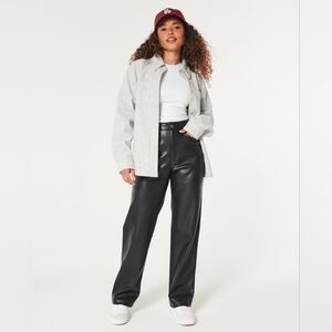 Hollister Ultra High Rise Faux Leather Pants